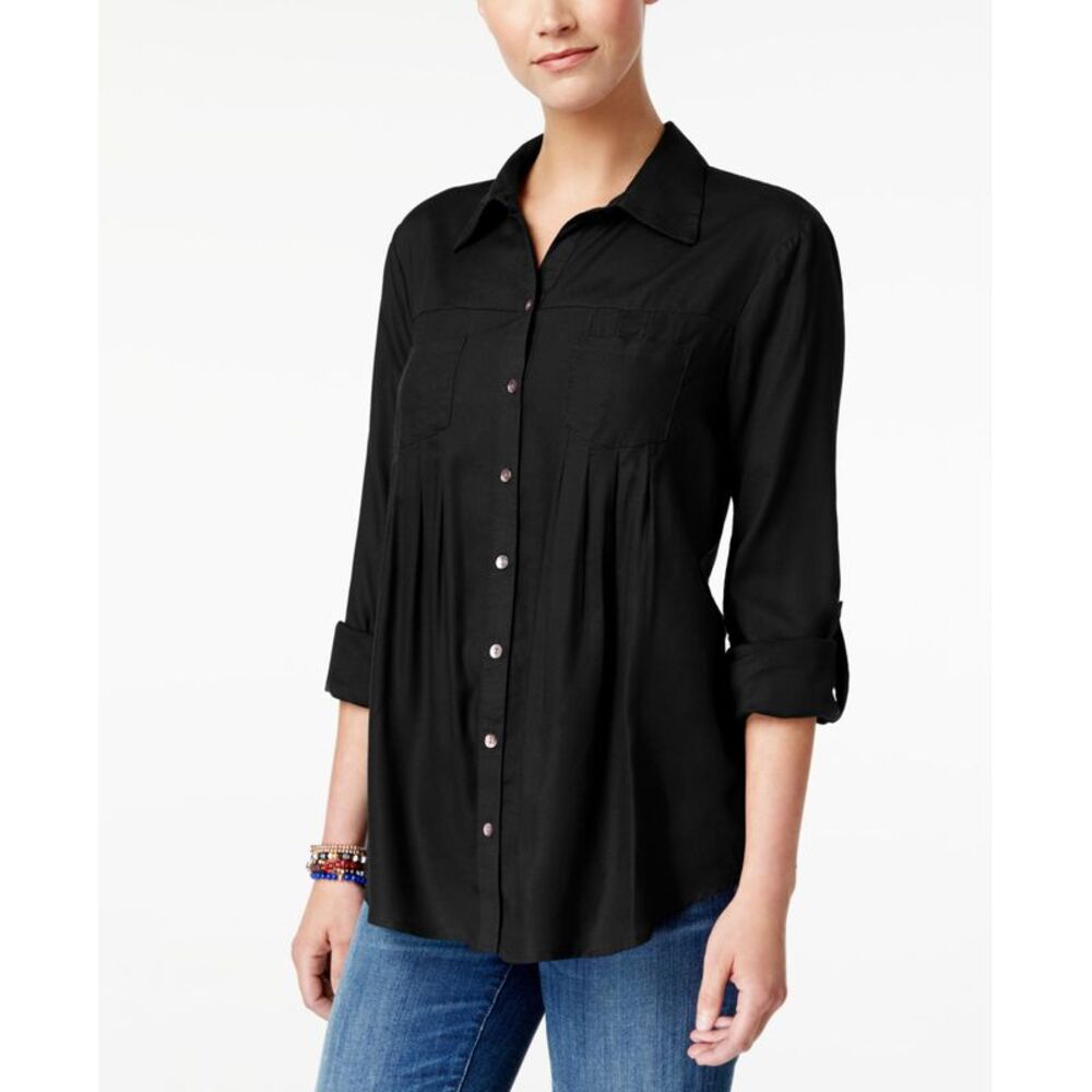 Style & Co Roll Tab Shirt